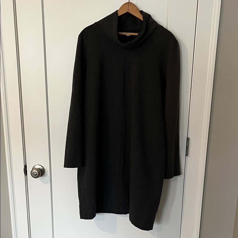 J. Jill Black Cowl Neck Dress